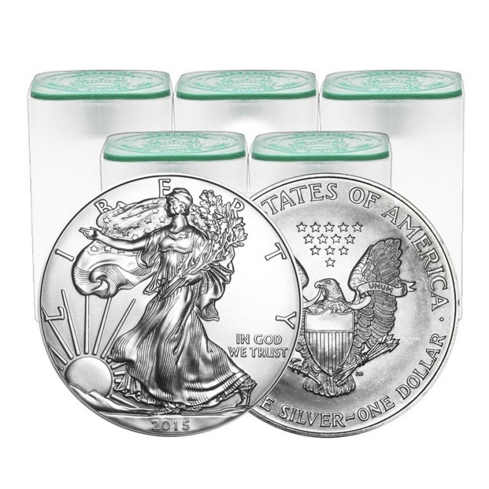 (100) Random Date US Silver Eagles (1 of 1)