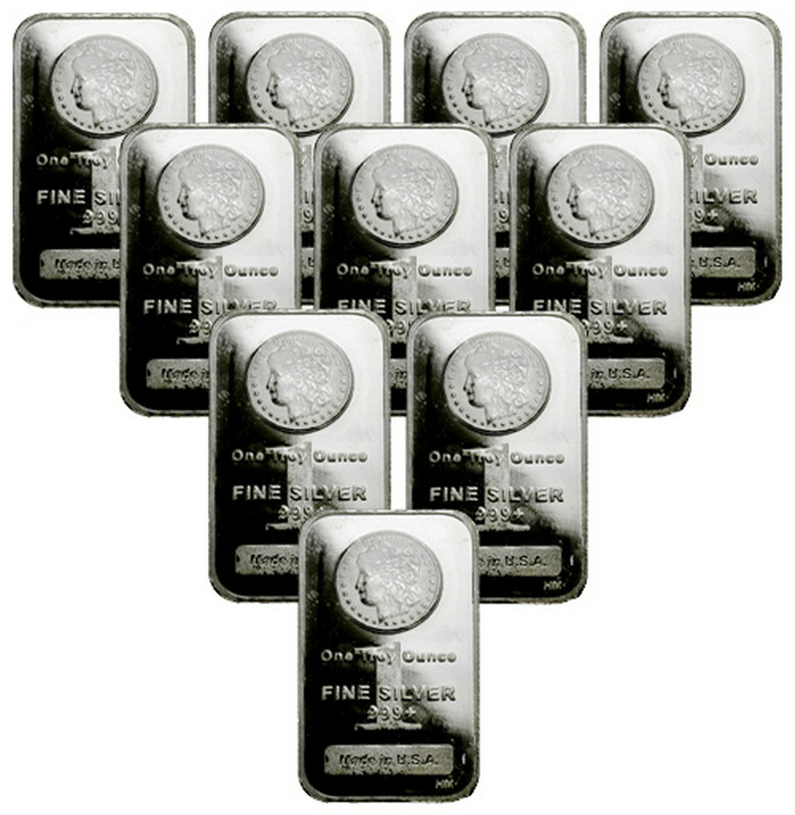 (10) Morgan Design Silver Bars (1 of 1)