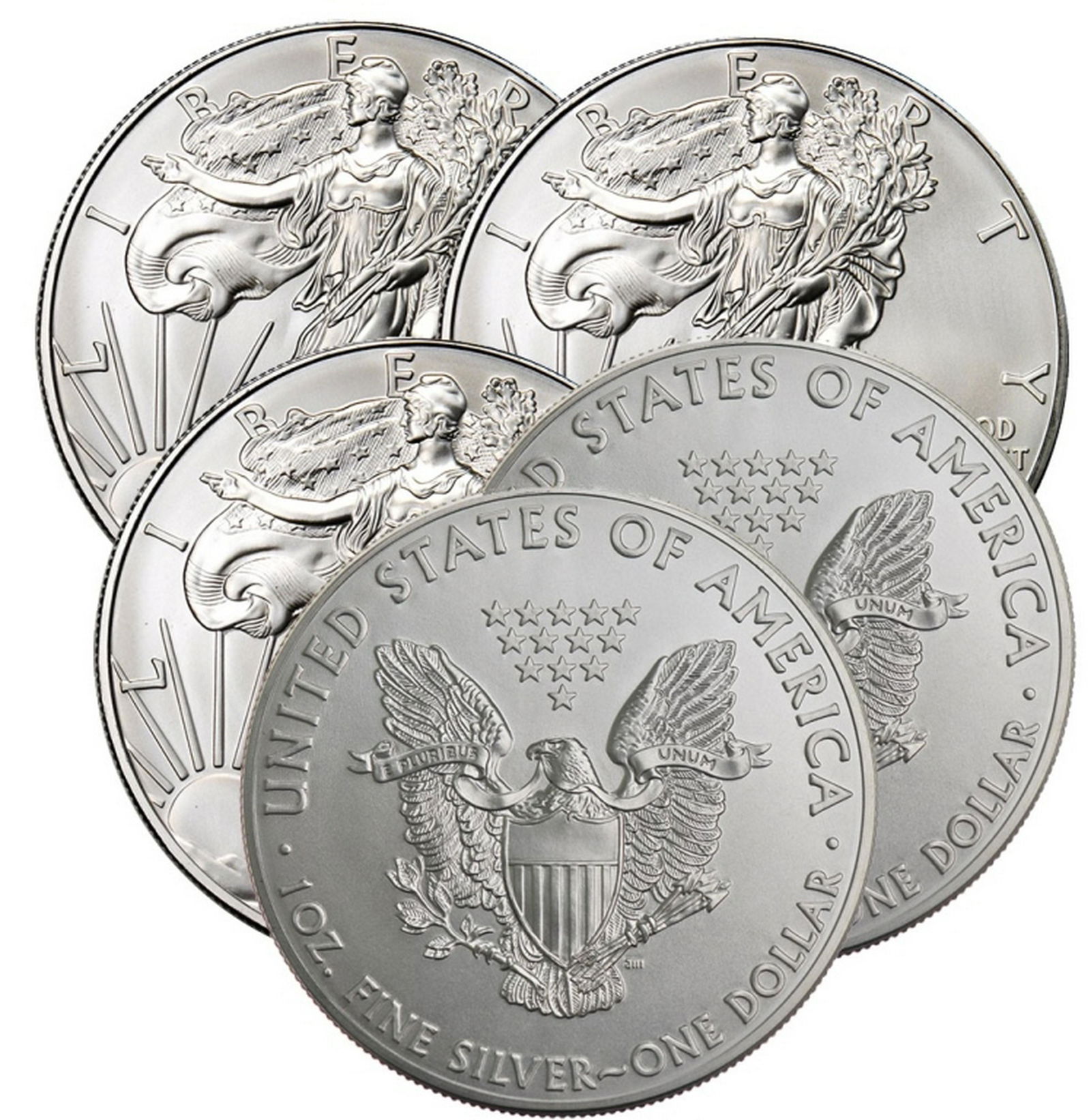 (5) US Silver Eagles- Random Dates (1 of 1)