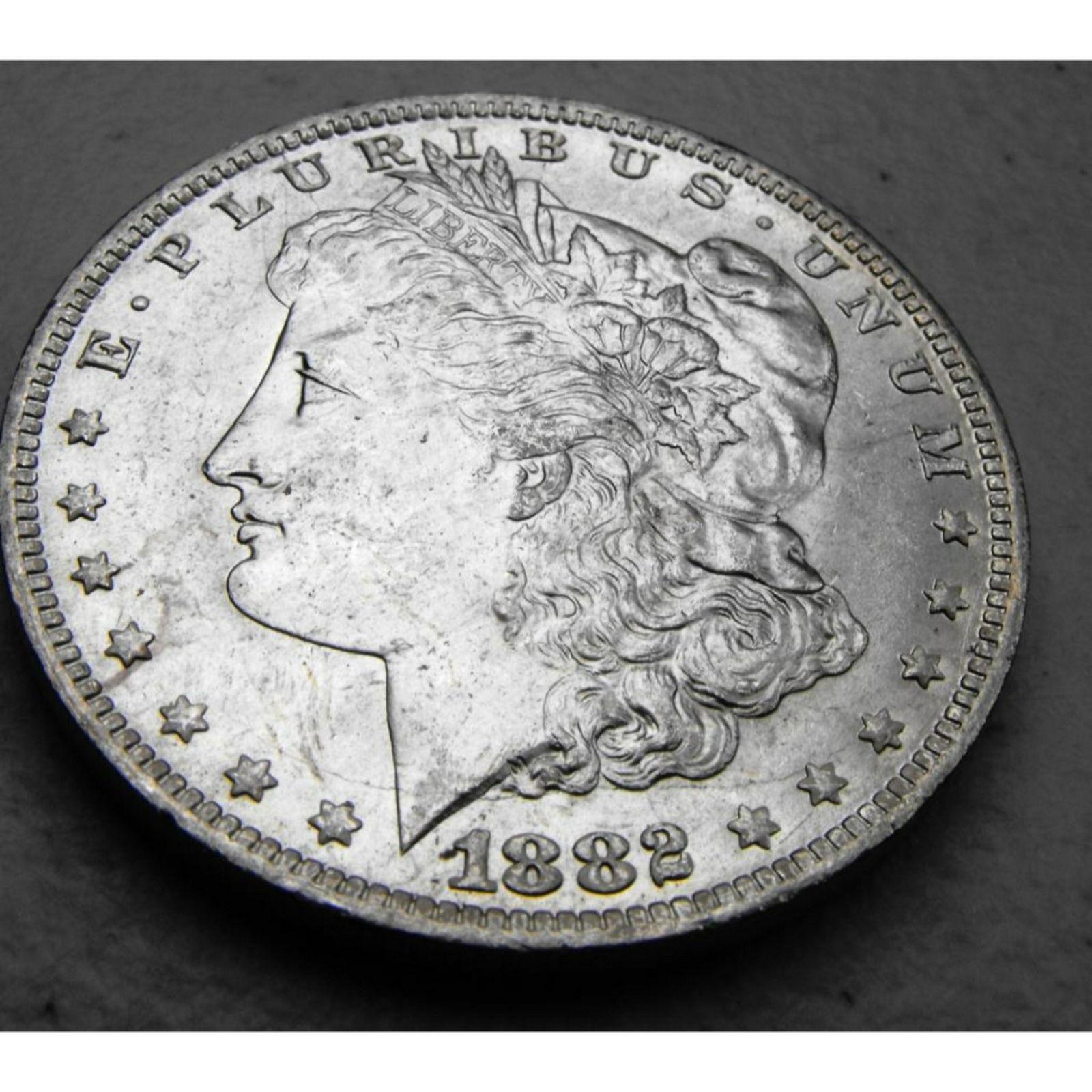 1882 UNC Morgan Silver Dollar (1 of 1)