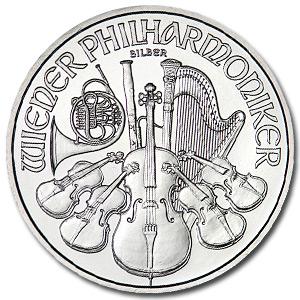 (10) Austrian Philharmonic Silver Bullion 1 oz (1 of 1)