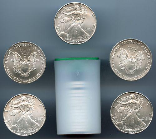 (20) Silver US Eagles - Mint Tubed (1 of 1)