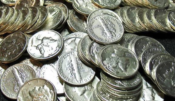 Lot of 200 Mercury Dimes- Circulated-Mixed (1 of 1)