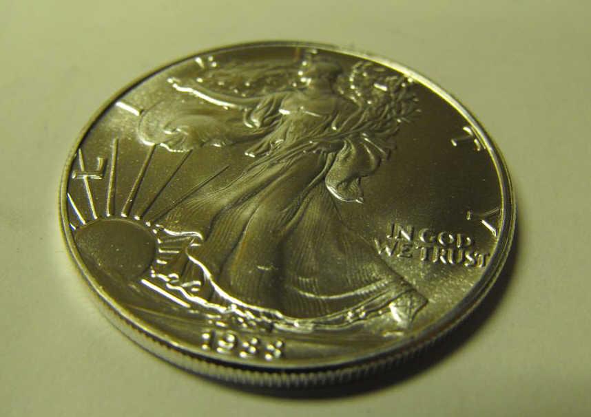 Silver Bullion 1 oz. Silver Eagle- Random date- (1 of 1)