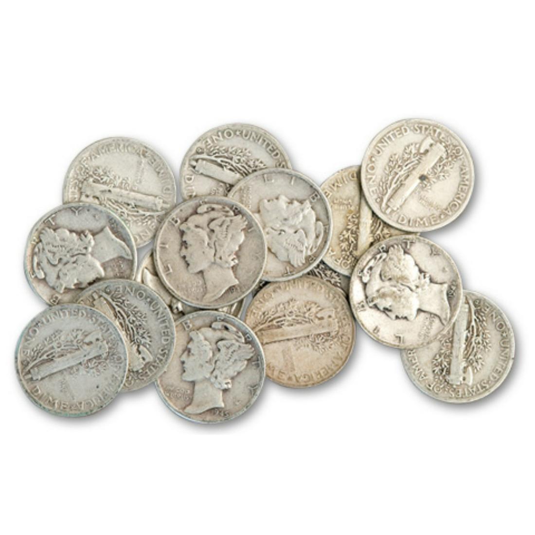 20 pcs. Mercury Dimes 90% Silver (1 of 1)