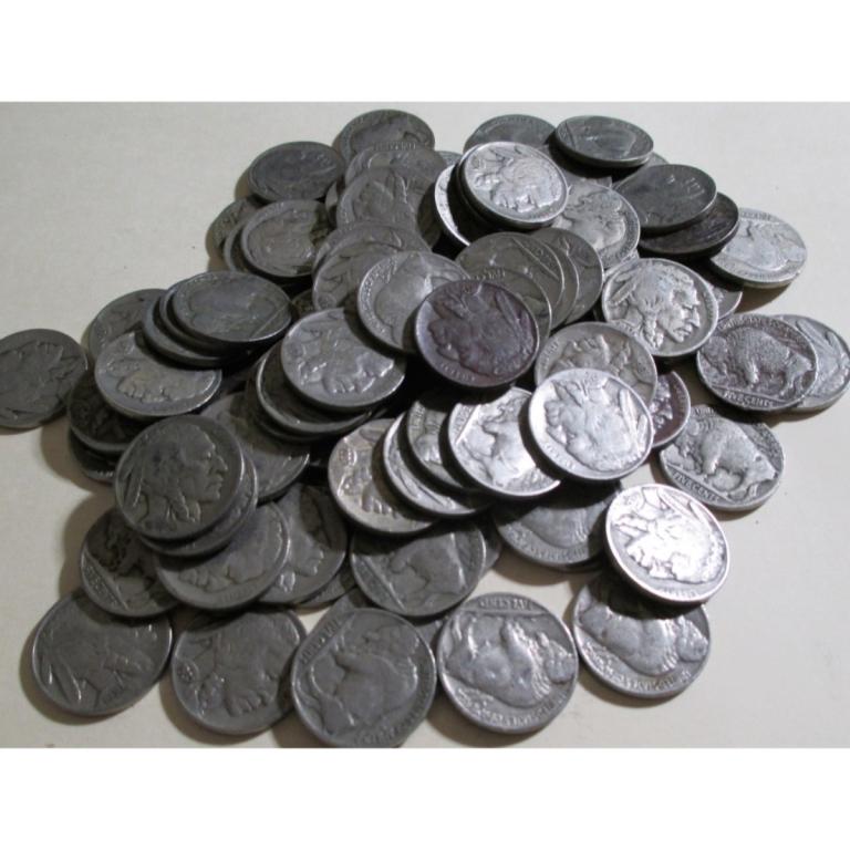 (50) Readable Date Buffalo Nickels (1 of 2)