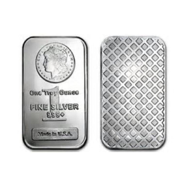 1 oz Morgan Design Silber Bar .999 Pure (1 of 2)