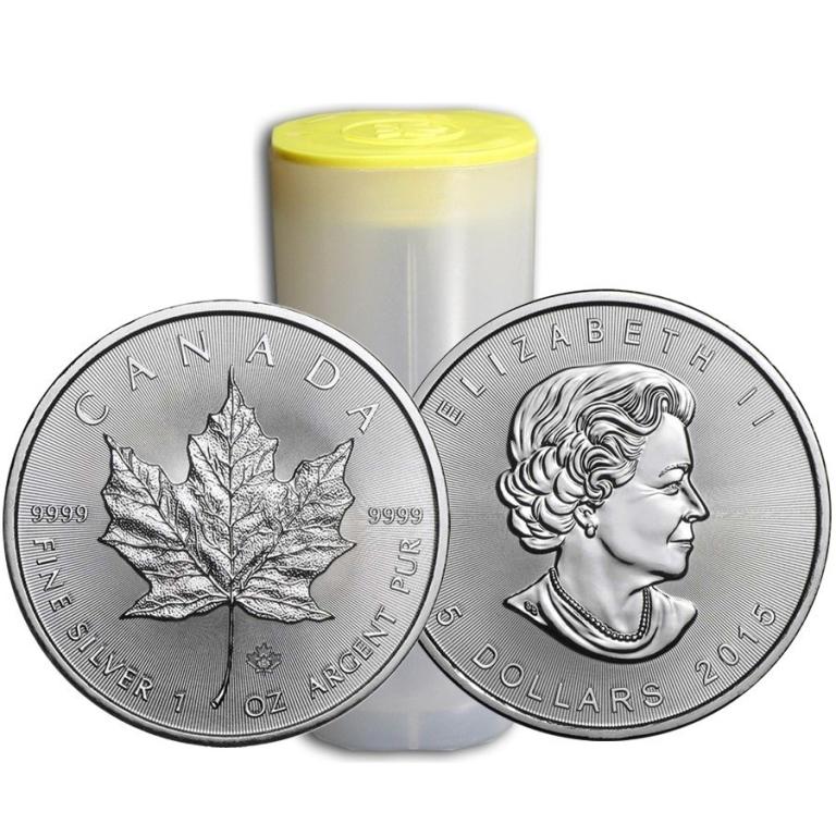 (25) Roll of Canadian Silver Maple Leaf's (1 of 1)