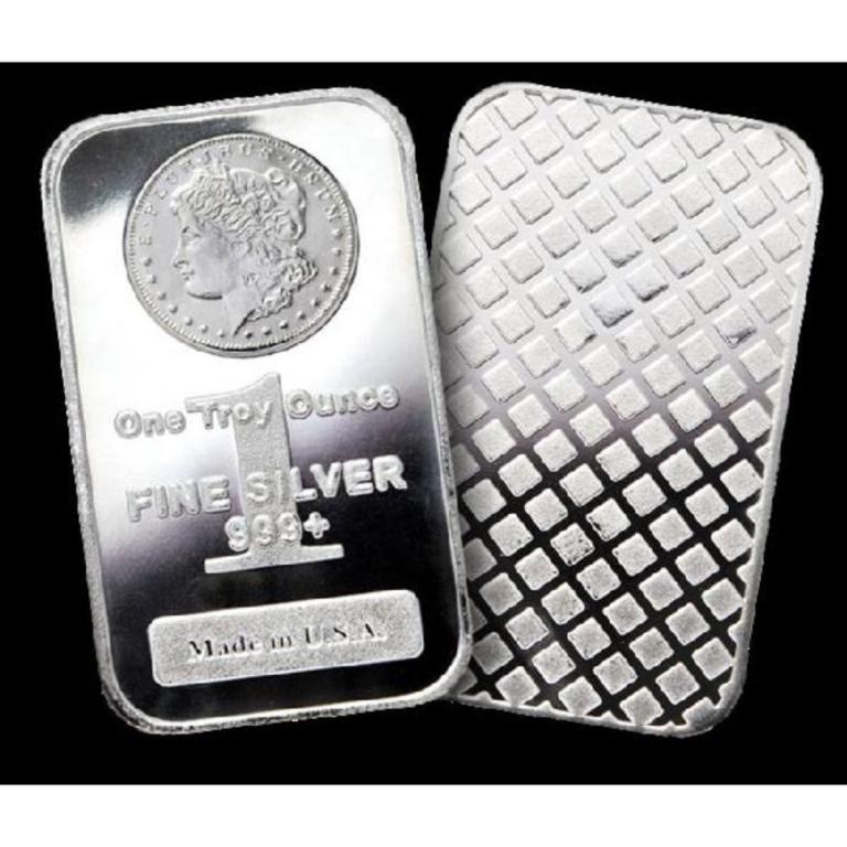 1 oz Silver bar- Morgan Design - (1 of 1)