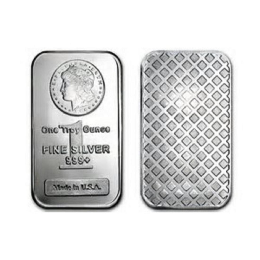 1 oz Morgan Design Silber Bar .999 Pure (1 of 2)