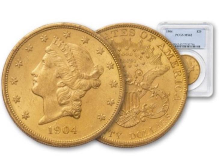 1904 $ 20 Gold Liberty Double Eagle MS 62 NGC (1 of 1)