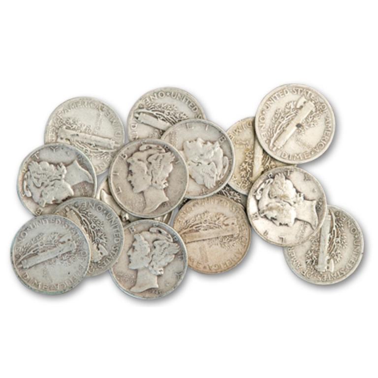 20 pcs. Mercury Dimes 90% Silver (1 of 1)