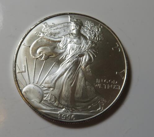 1996 Key Date US Silver Eagle (1 of 2)