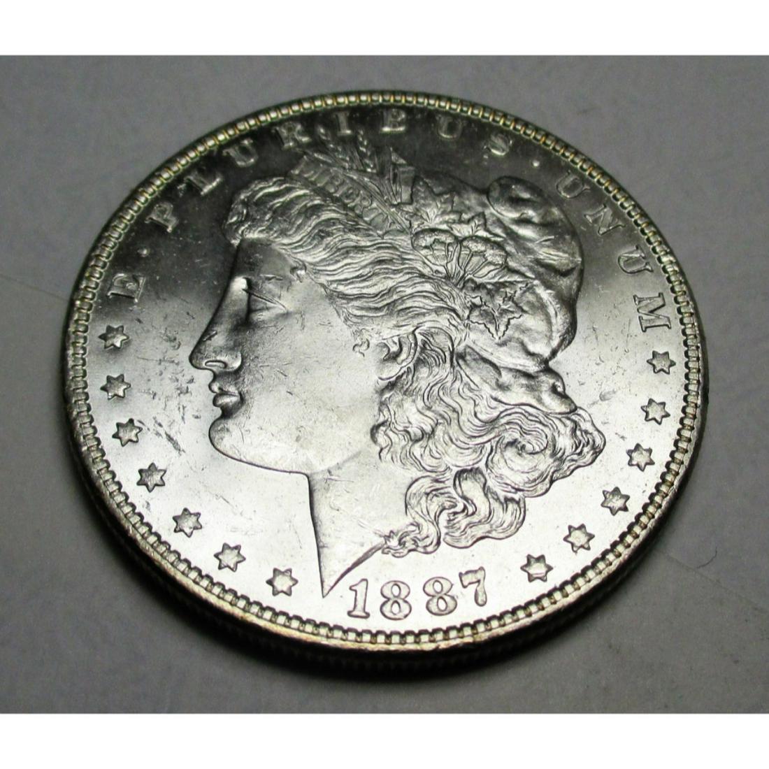 1887 P BU Morgan Silver Dollar (1 of 2)
