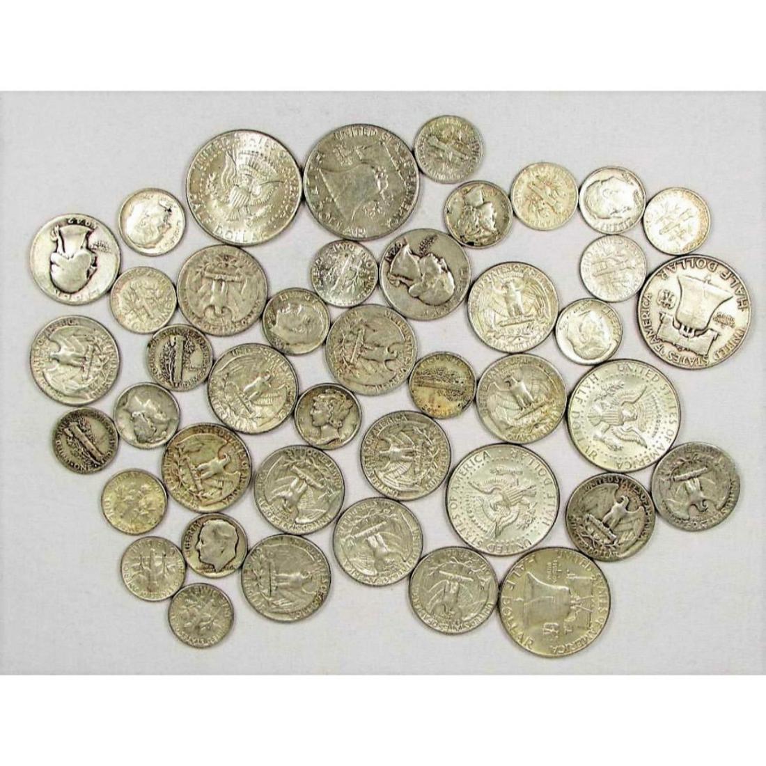 $9 Face Value Mixed Type Silver Coins (1 of 2)