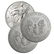 (3) US Silver Eagles - Random Dates BU Grade - 2