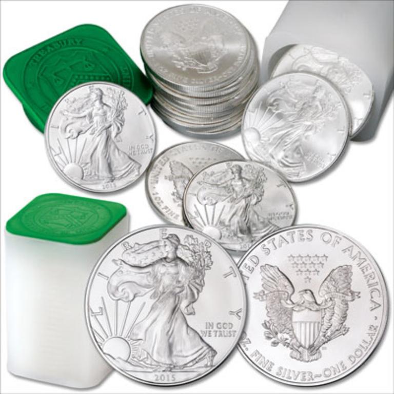 (40) US Silver Eagles Random Dates 2 rolls (1 of 1)