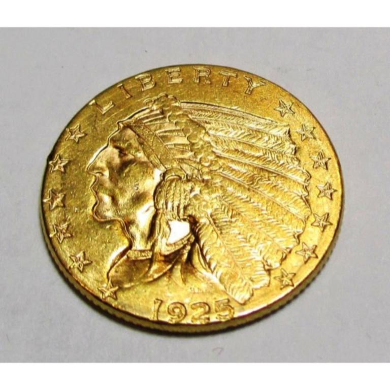 1925 $ 2.5 Gold Indian Quarter Eagle (1 of 2)