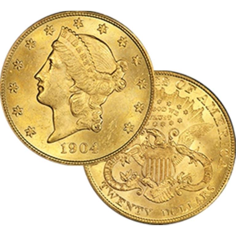 1904 $ 20 Gold Liberty Double Eagle (1 of 1)