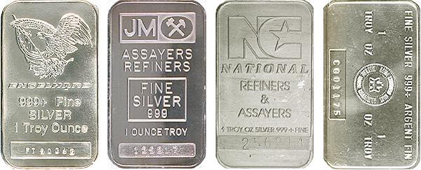 Lot of (4) Random Type 1 oz Silver Bars: Item will be as shown in image, any bid is a binding contract. Due to the fact that we may have more than one of these this image may be a stock image. The Item will be of quality and description.