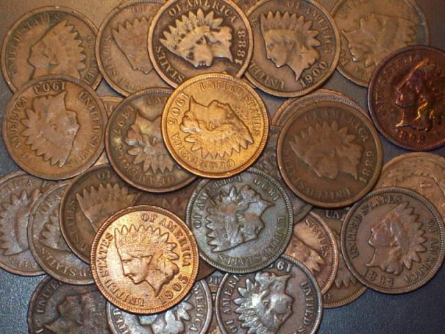 (100) Indian Head Cents - Circulated (1 of 1)