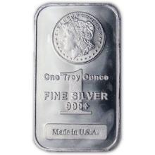 1 oz.  Morgan Design Silver Bar- Pure Silver (1 of 1)