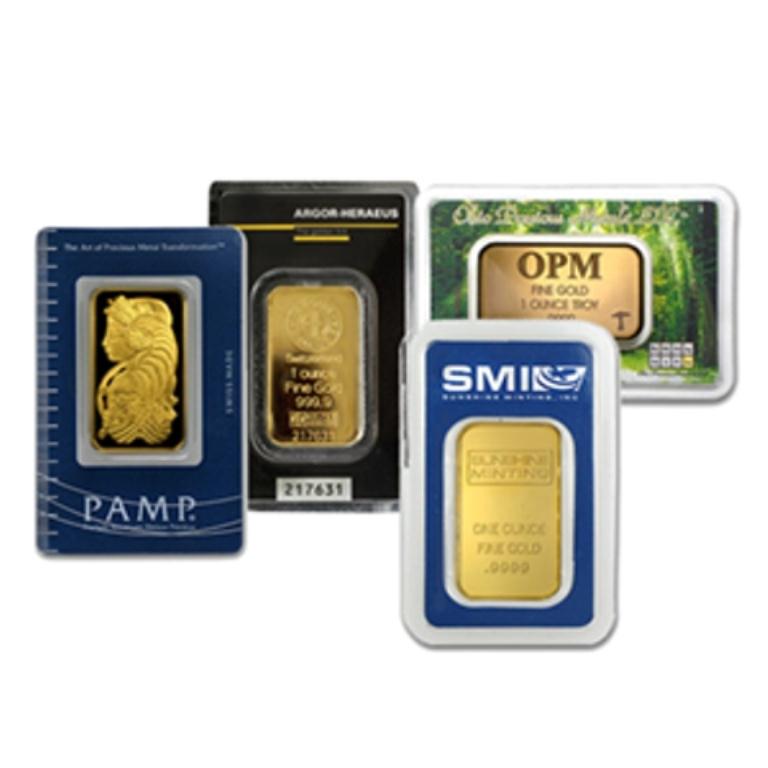 (1) 1 oz. Pure Gold Bullion Bar various maker (1 of 1)
