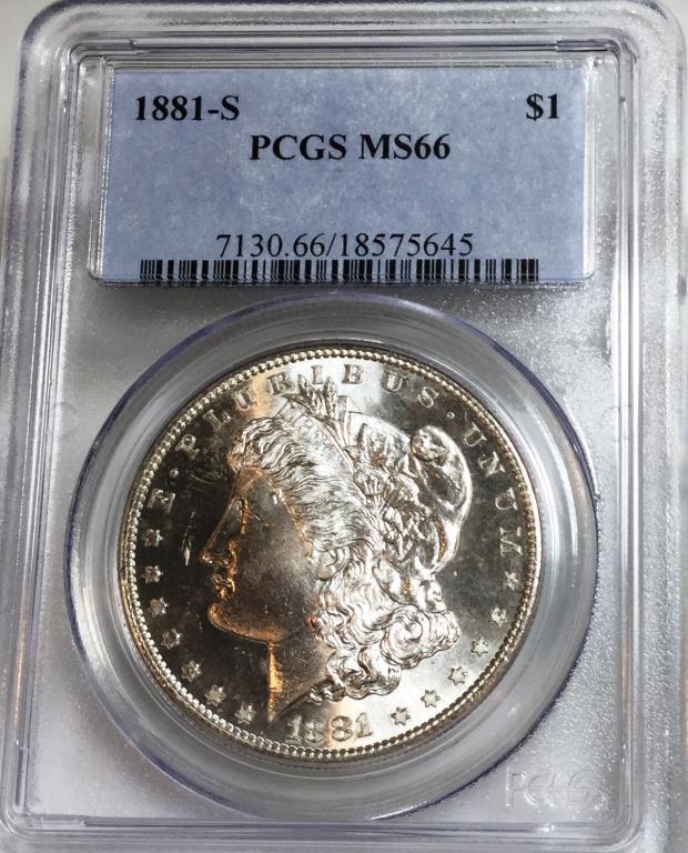 1881-s MS 66 PCGS Morgan Dollar (1 of 1)