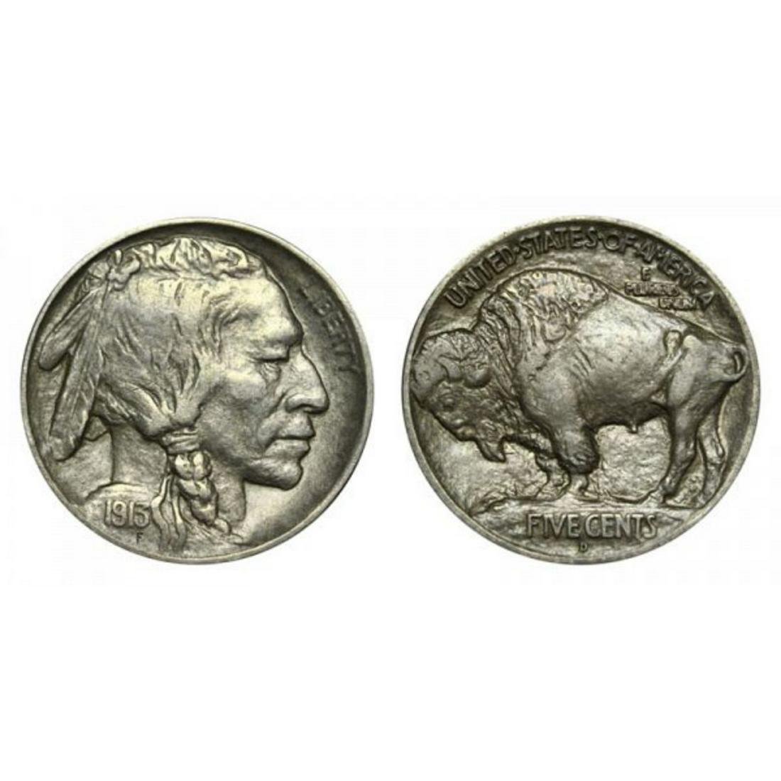 1913 D Type 1 Buffalo Nickel High Grade (1 of 1)