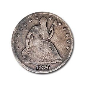 1876 Seated Liberty Half Dollar Good Grade (1 of 2)