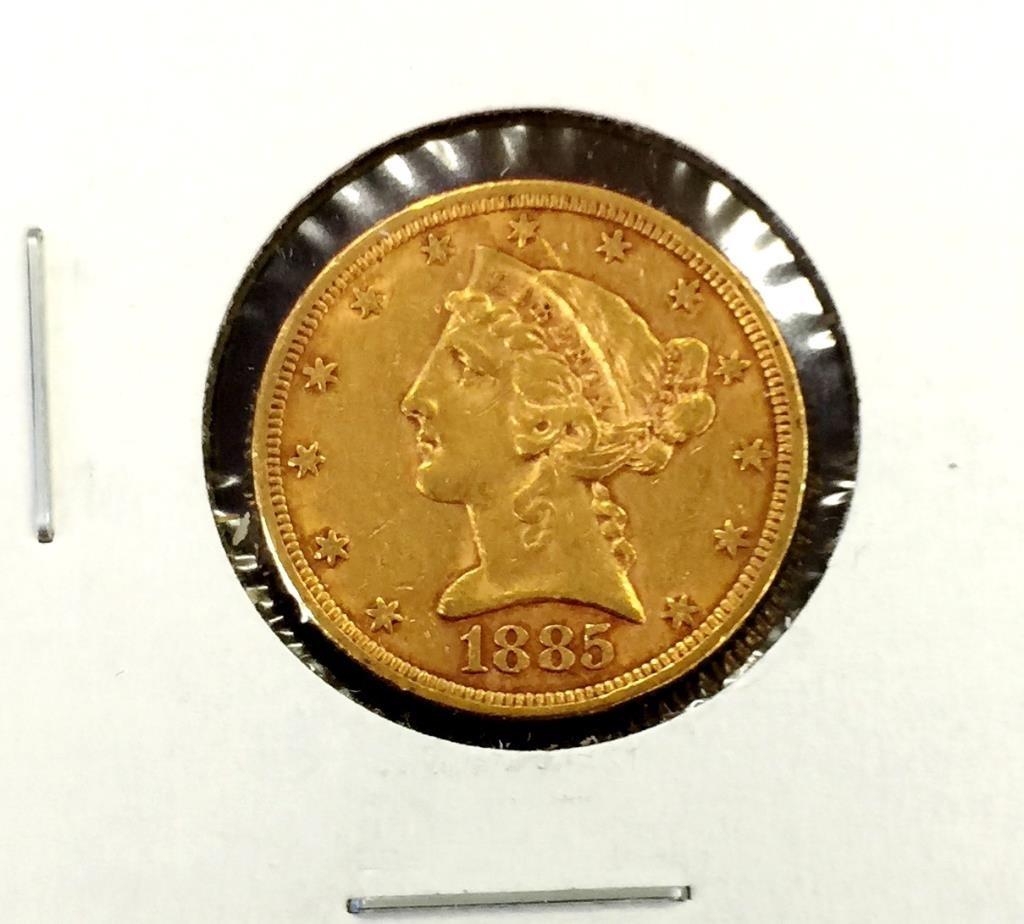 1885 $5 Gold Liberty (1 of 2)
