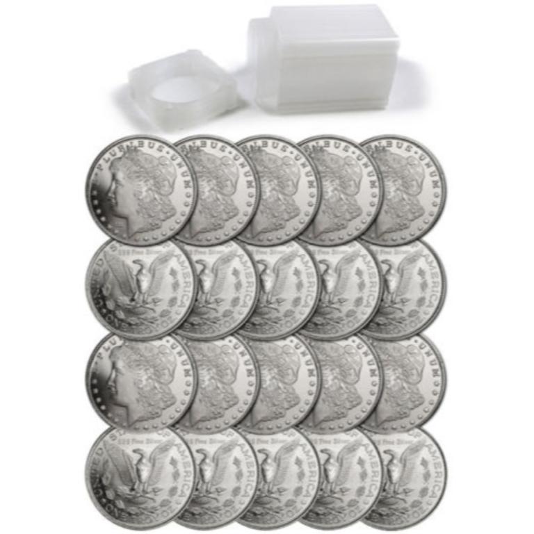 (20) Morgan Design Silver Rounds (1 of 1)