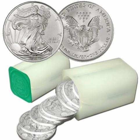 (40) US Silver Eagles - Random Date Mint Tubed (1 of 1)