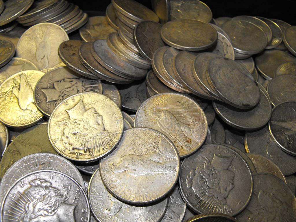 Lot of 100 Peace Dollars ag-au (1 of 1)