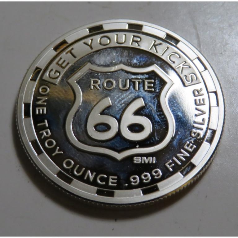 Route 66 Silver Round -.999 Pure (1 of 2)