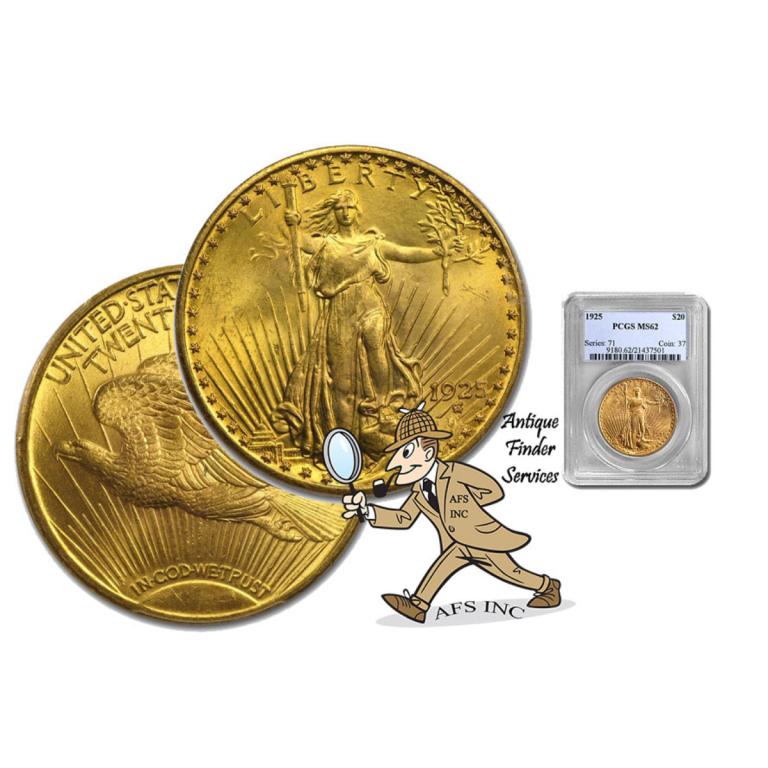 1925 MS 62 PCGS $20 Gold Saint Gaudens (1 of 1)