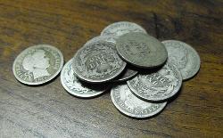 Lot of 10 Barber Dimes (1 of 1)