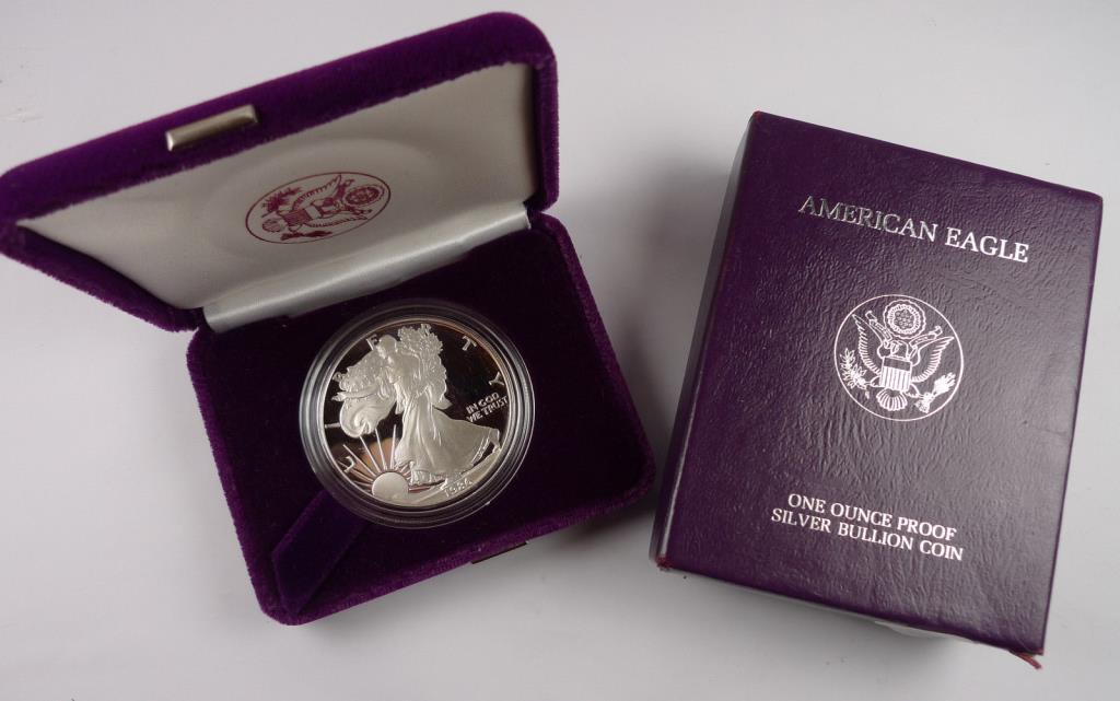 1986 Proof US Silver Eagle - in OMB (1 of 1)