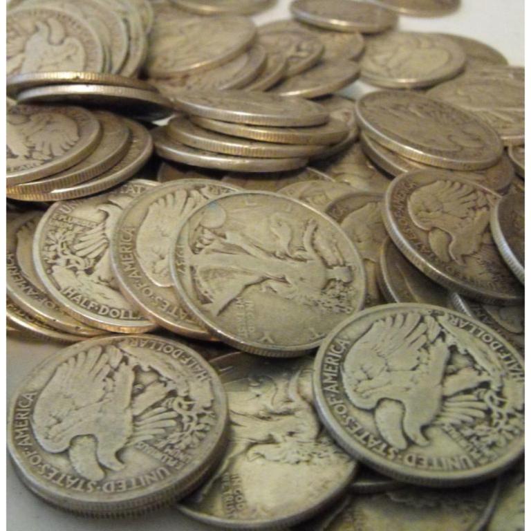 Lot of (10) Walking Liberty Halves (1 of 1)