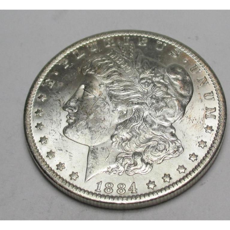 1884 O BU Morgan Silver Dollar (1 of 2)