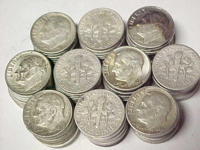 (100) Roosevelt Dimes -90% Silver (1 of 1)