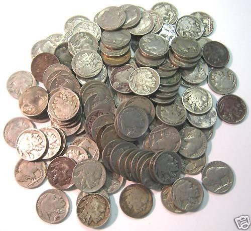 100 Full Date Buffalo Nickels (1 of 1)