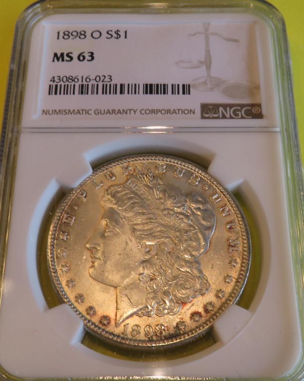 1898 o MS 63 NGC Morgan Dollar (1 of 2)