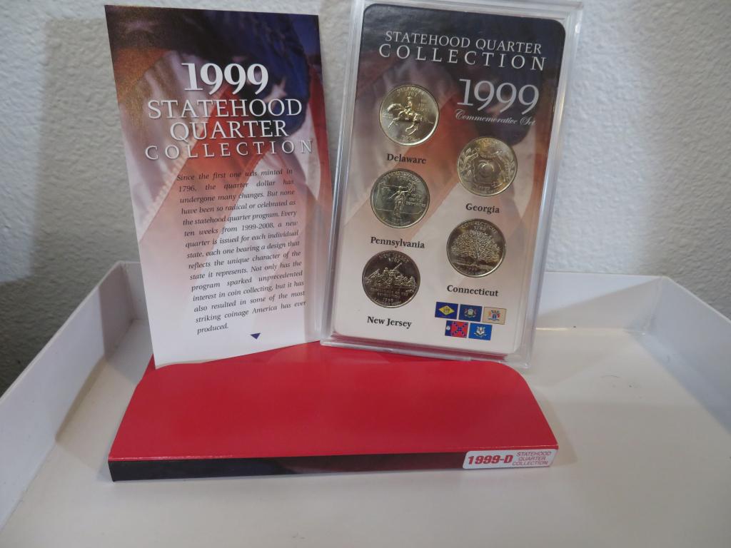5 pc. 1999 D State Quarter Set in Box (1 of 1)