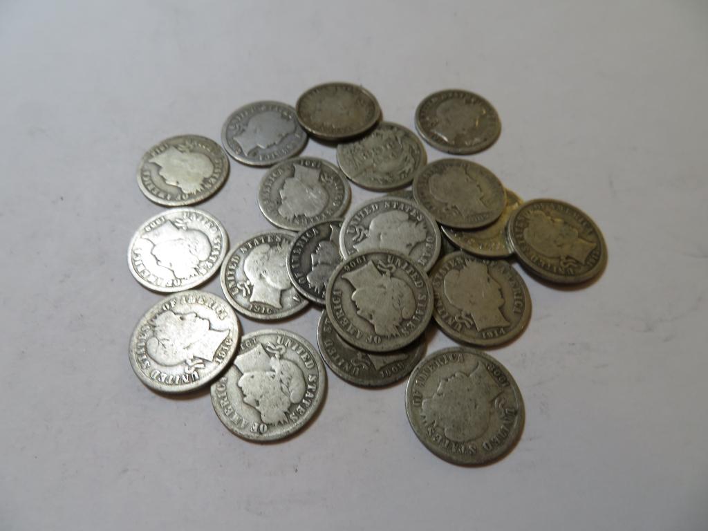 20 pcs. Barber Dimes - RARE Items (1 of 2)