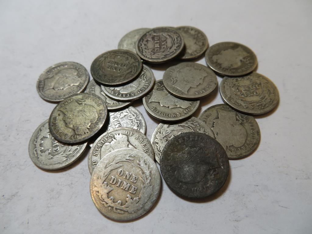 20 pcs. Barber Dimes - Mixed - 90% Silver (1 of 1)
