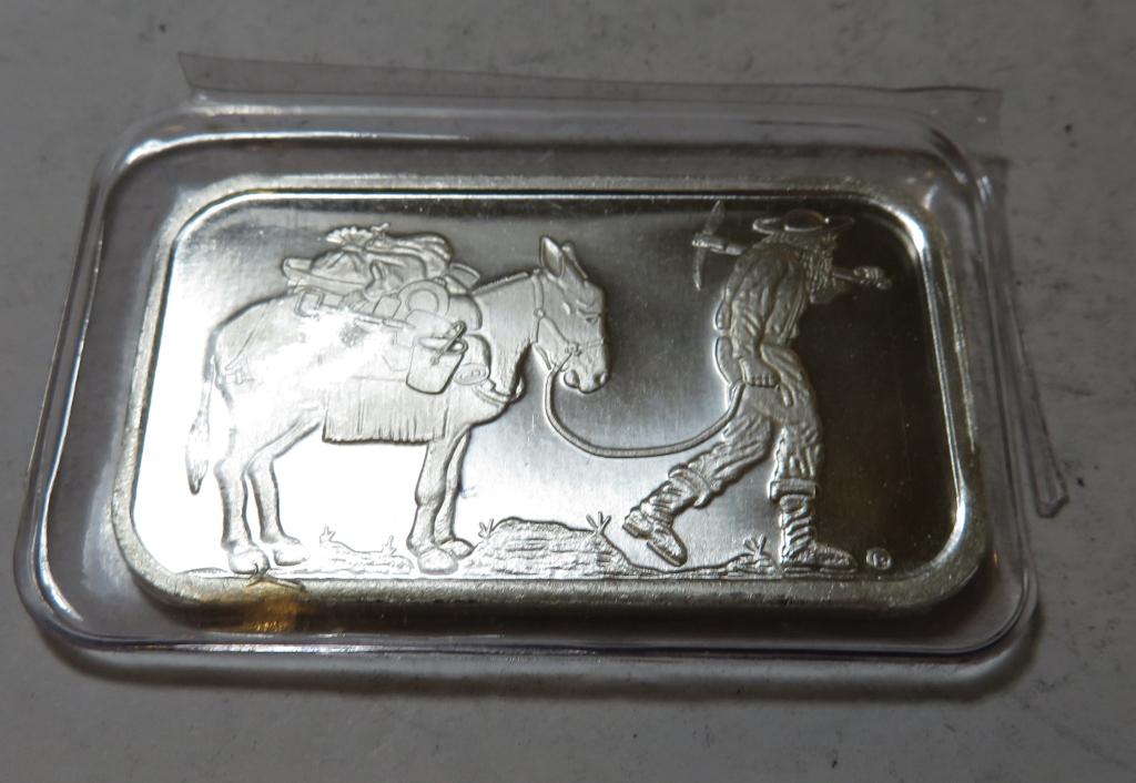 1 oz. Prospector Design Silver Bar -.999 pure (1 of 1)