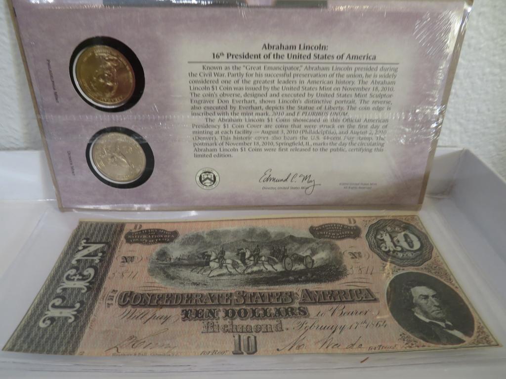 Civil War Era Collectible Coin and Currency: Item is the EXACT in the image - Bidder decides the value and grade by the bids placed. C Lot Vault goods -