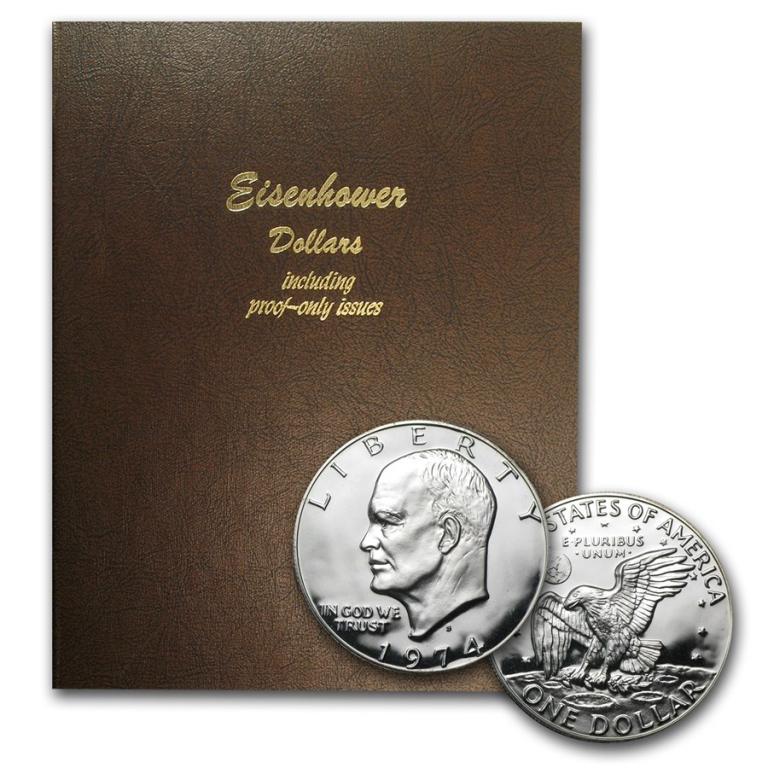 Complete Ike Dollar Set - 32 pcs w/ Proofs: Item is the EXACT in the image - Bidder decides the value and grade by the bids placed. C Lot Vault goods -