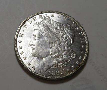 1885 P BU Grade Morgan Silver Dollar (1 of 2)